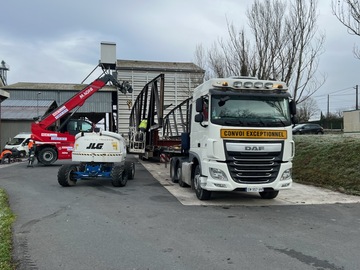 Transfert de passerelle en convoi exceptionnel dans le Tarn